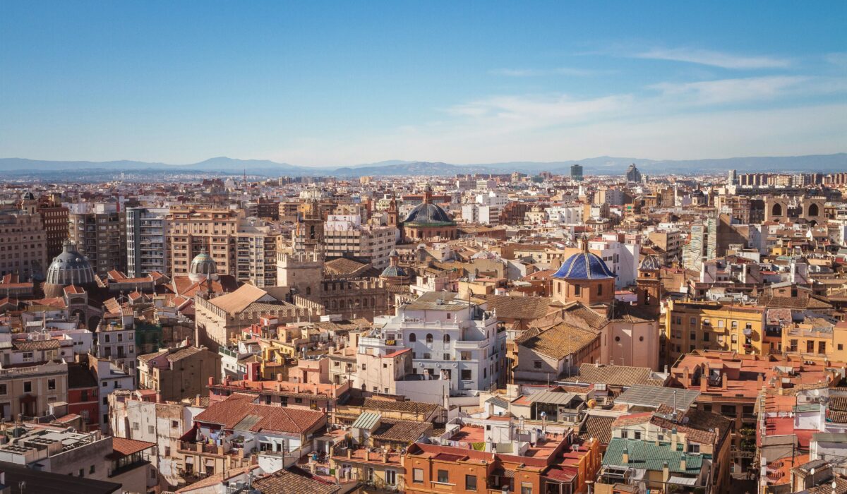 Panorámica de la ciudad de Valencia desde la Torre del Miguelete.