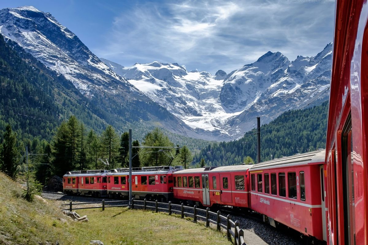 Trenes panorámicos en Suiza