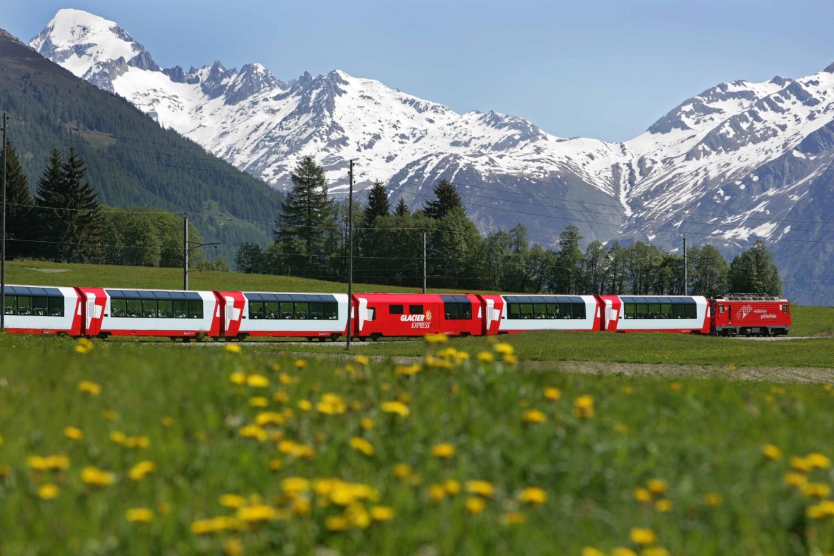 Glacier Express, uno de los mejores trenes panorámicos de Suiza